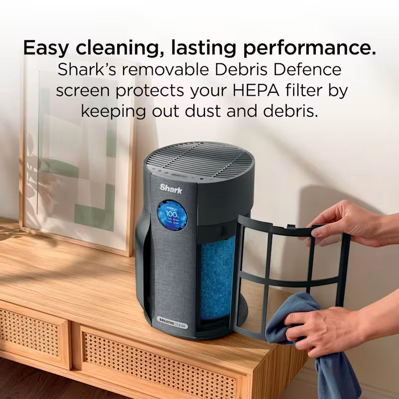 Shark BreatheClear with NeverChange6 Air Purifier - Charcoal HP162UKBK