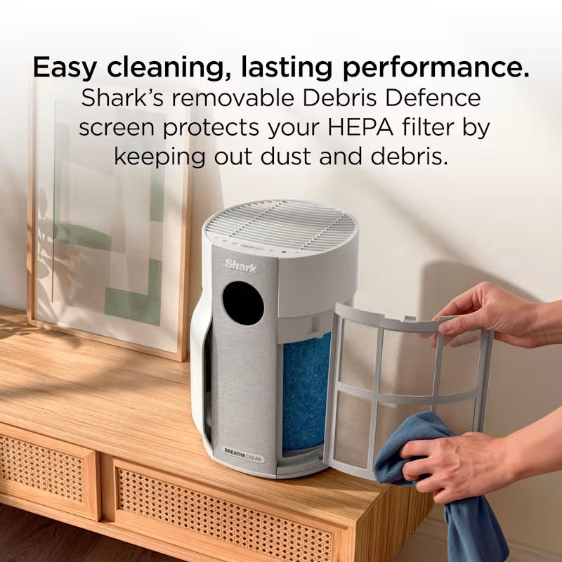 Shark BreatheClear with NeverChange6 Air Purifier - Dove HP162UK