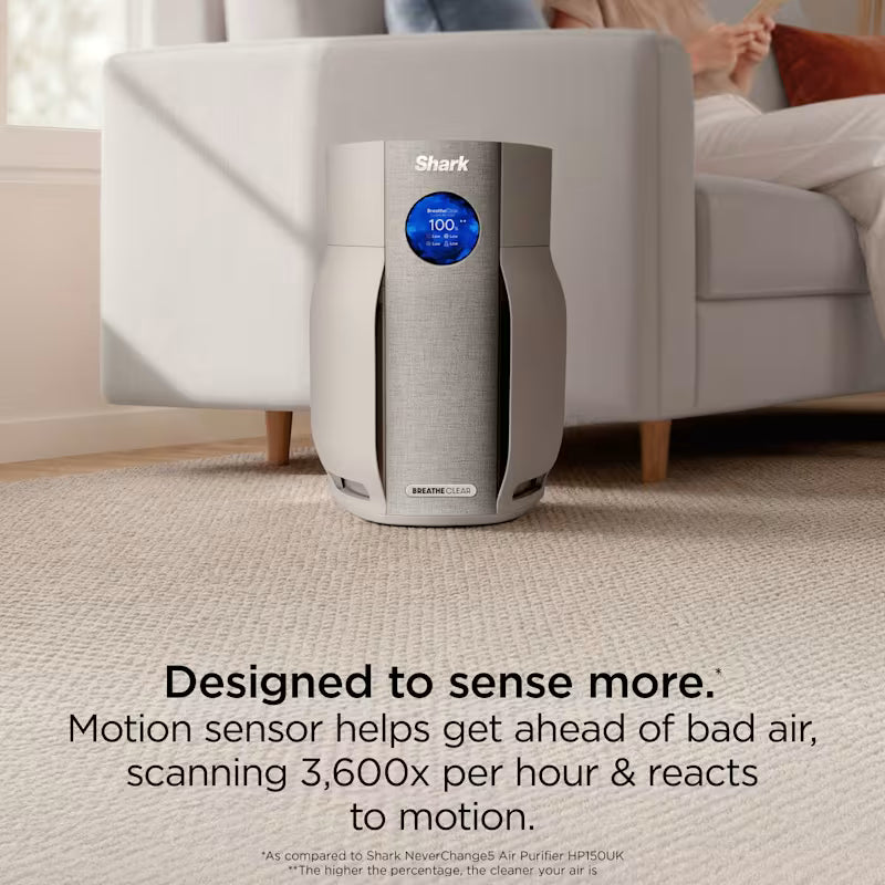 Shark BreatheClear with NeverChange6 Air Purifier - Dove HP162UK