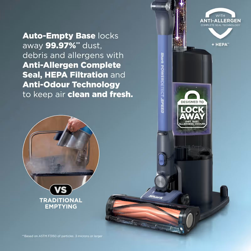 Shark PowerDetect Speed Clean and Empty Pet Pro Cordless Vacuum – Ultramarine IA3241UKT