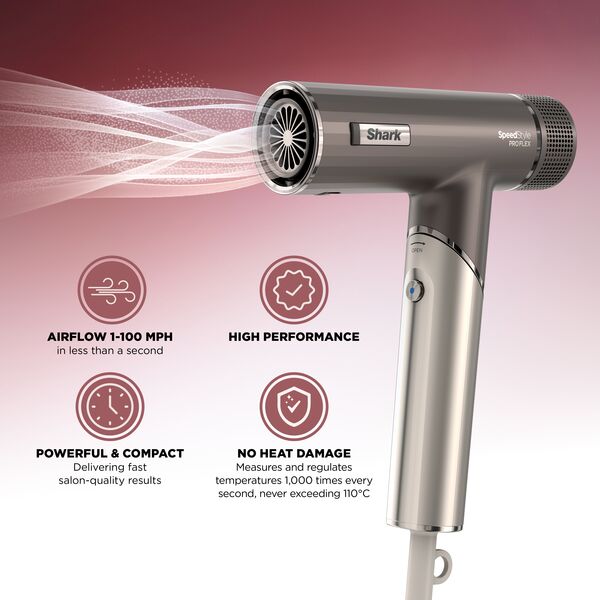 Shark SpeedStyle Pro FLEX 4-in-1 High-Velocity Hair Dryer System HD542UK