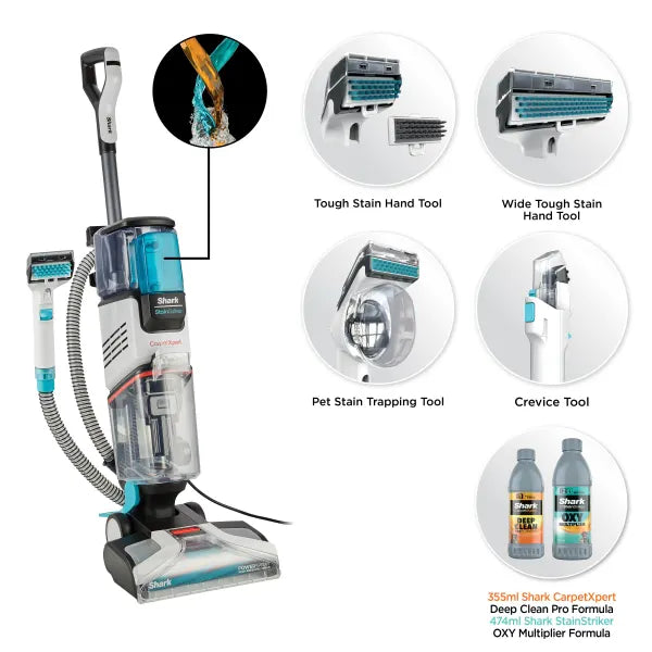 Shark CarpetXpert Deep Carpet Cleaner with Built-In StainStriker EX200UK