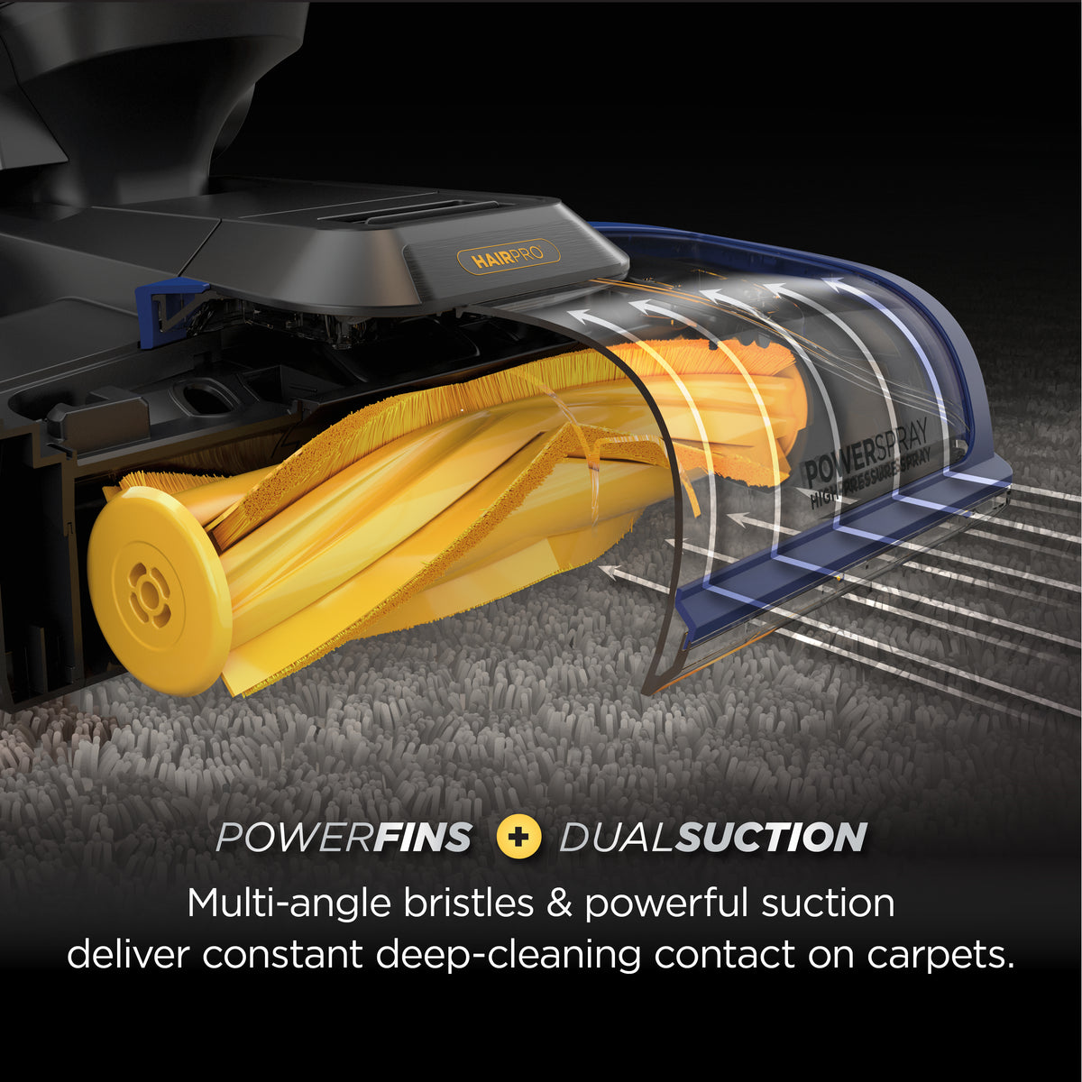 Shark CarpetForce HairPro Upright Carpet Cleaner EX550UKT