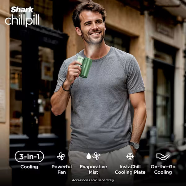Shark ChillPill 3-in-1 Fan, Mist & InstaChill System – Matcha FA022UKGN