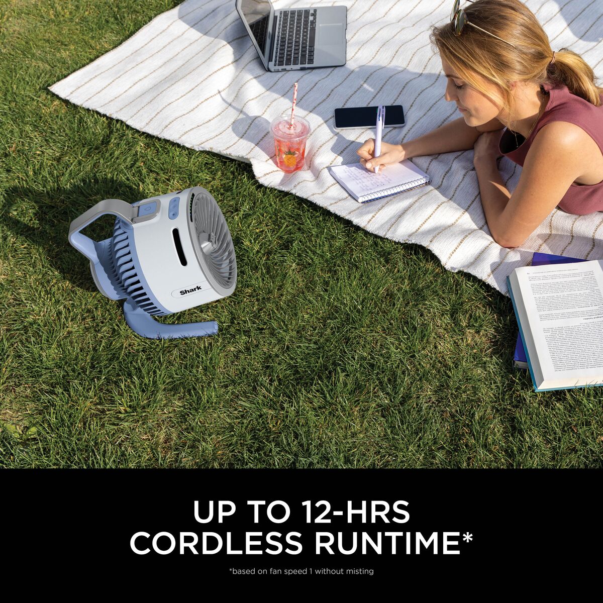 Shark FlexBreeze HydroGo Misting Fan - Glacier Blue FA050UKBL