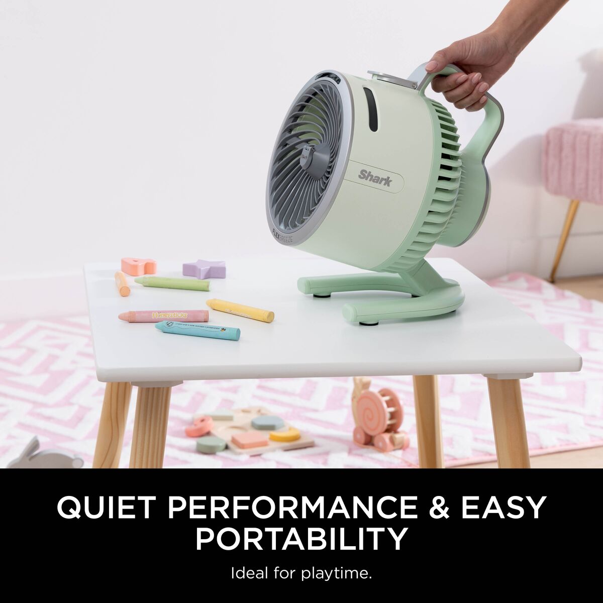 Shark FlexBreeze HydroGo Misting Fan - Lime Green FA050UKGN