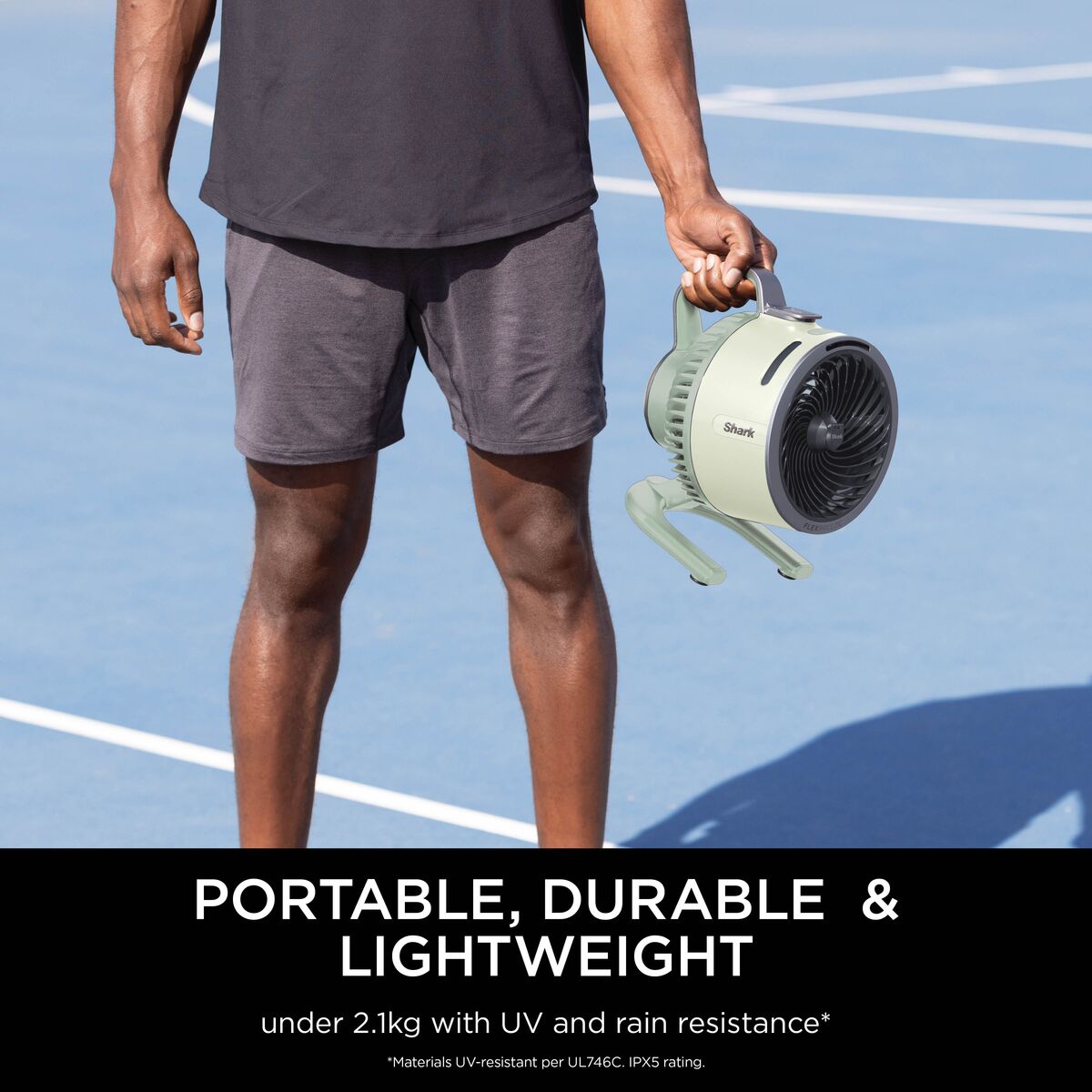 Shark FlexBreeze HydroGo Misting Fan - Lime Green FA050UKGN