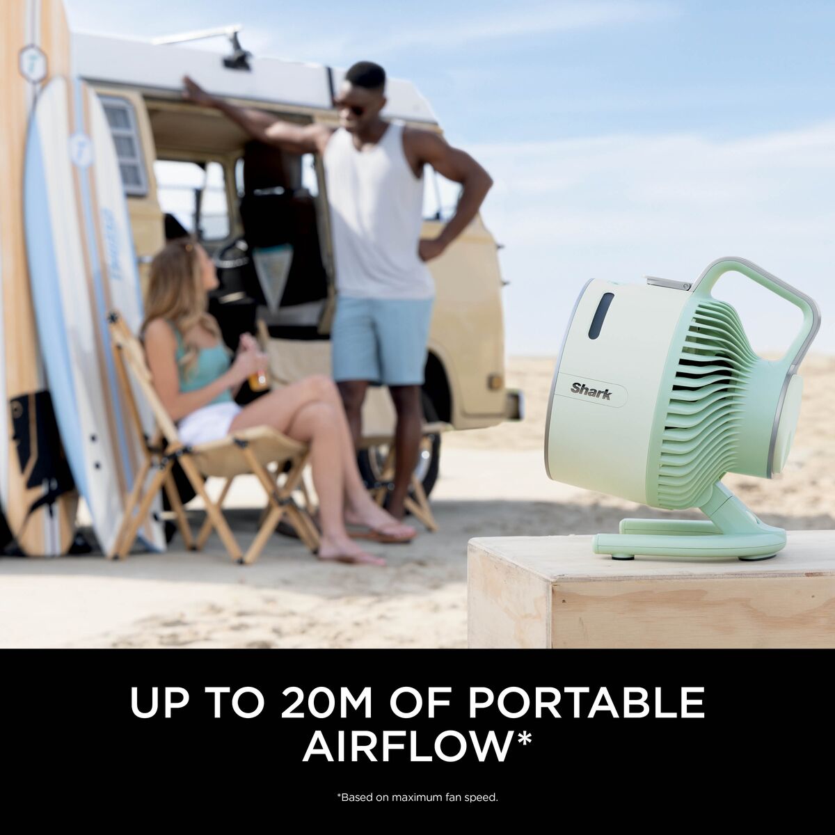 Shark FlexBreeze HydroGo Misting Fan - Lime Green FA050UKGN