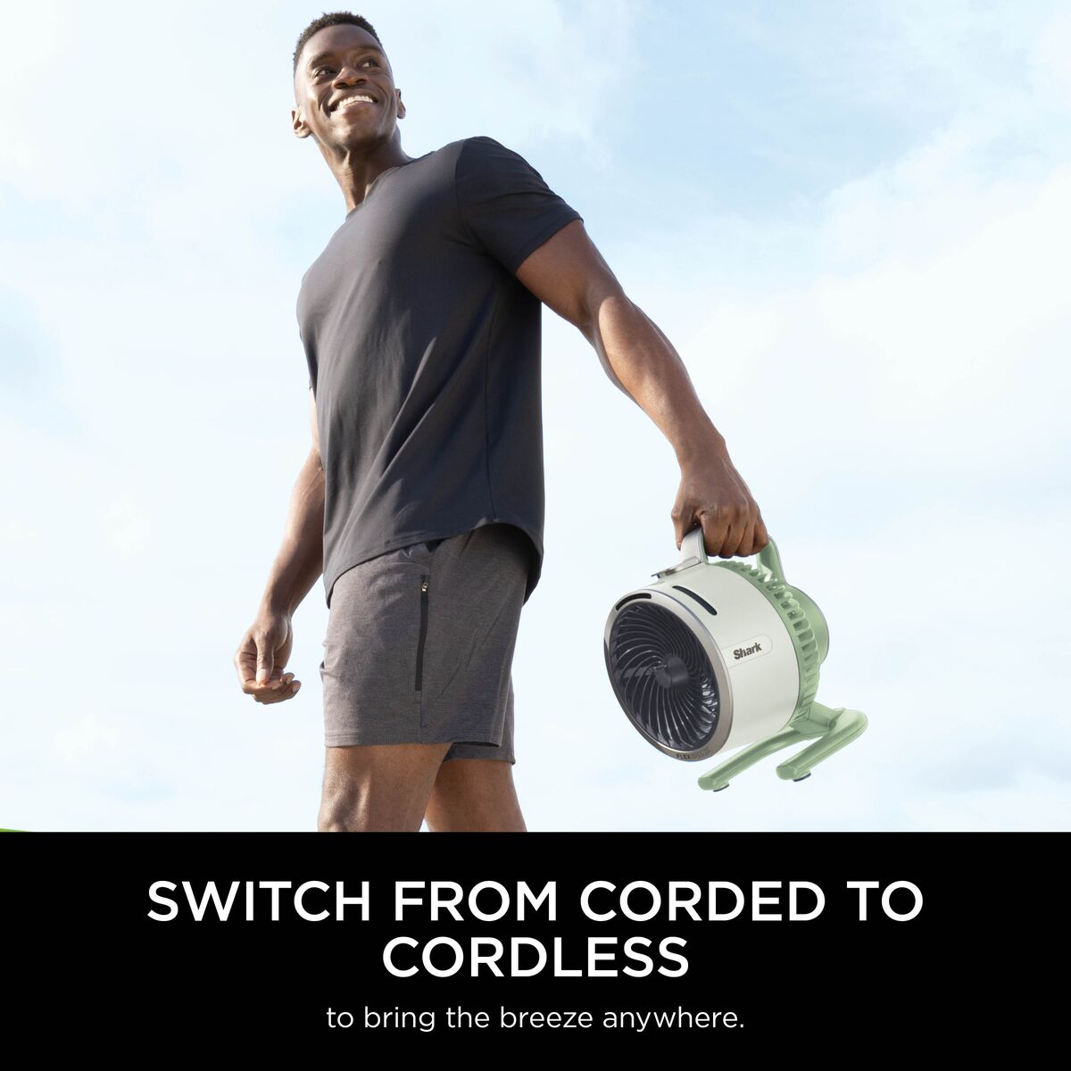 Shark FlexBreeze HydroGo Misting Fan - Lime Green FA050UKGN