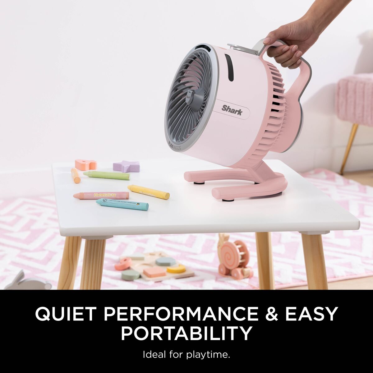 Shark FlexBreeze HydroGo Misting Fan - Ballet Pink FA050UKPK