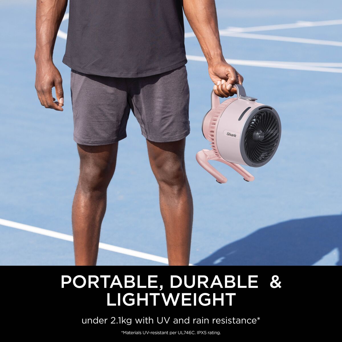 Shark FlexBreeze HydroGo Misting Fan - Ballet Pink FA050UKPK