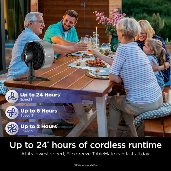 Shark FlexBreeze TableMate Indoor to Outdoor High-Velocity Tabletop Fan FA150UK