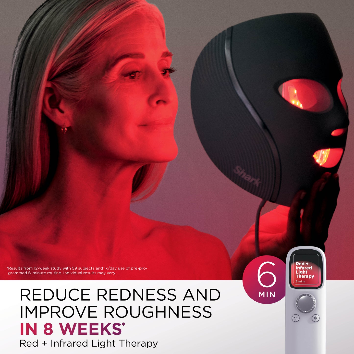 Shark CryoGlow Under-Eye Cooling + LED Mask - Lilac Chill - FW312IEPL