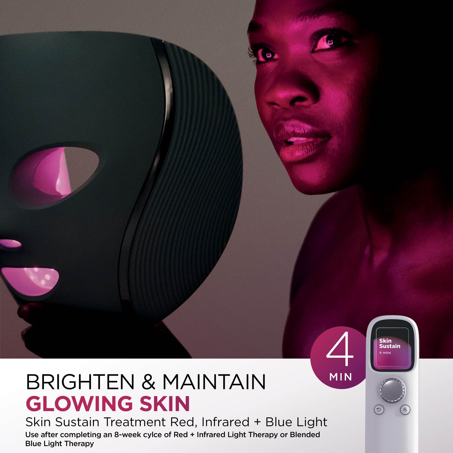 Shark CryoGlow Under-Eye Cooling + LED Mask - Lilac Chill - FW312IEPL