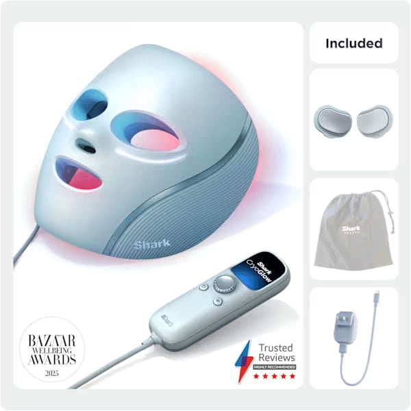 Shark CryoGlow Under-Eye Cooling & LED Mask FW312IE - Blue Frost