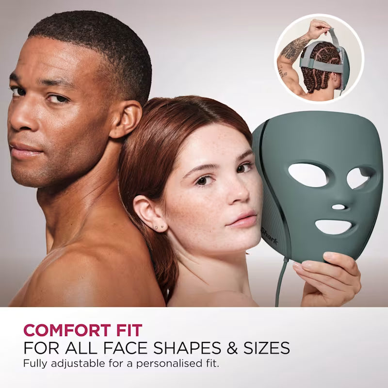 Shark CryoGlow Under-Eye Cooling & LED Anti-Ageing & Blemish Repair Mask FW312IESG - Frosted Green