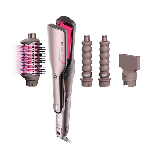 Shark FlexFusion Straight 4-in-1 Air and Ceramic Styling Drying and Straightening System Cosmic Blush | HD641SUK