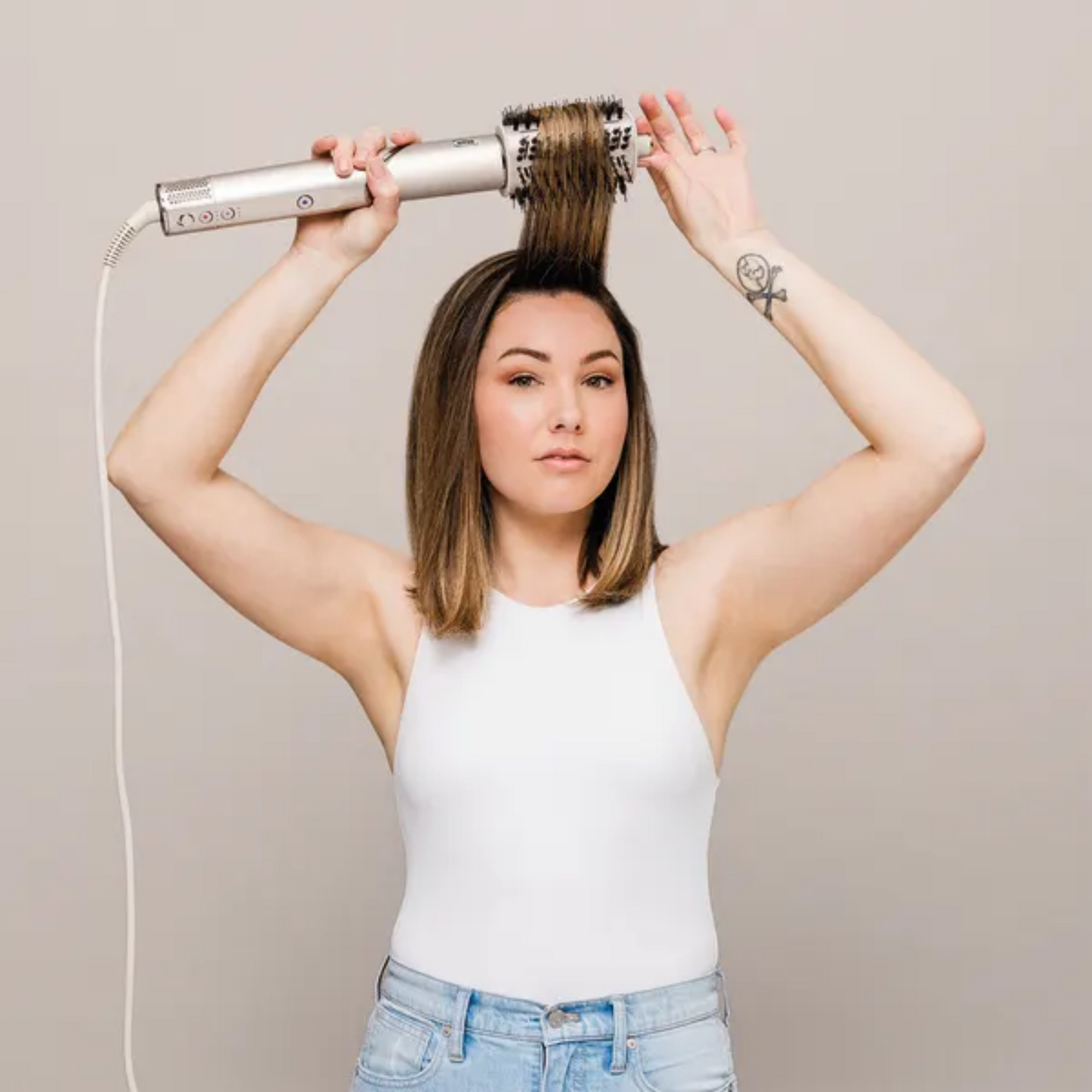 Shark FlexStyle Oval Brush - Stone