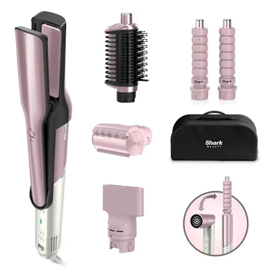 Shark Glam Ceramic & Air Styling and Drying System with FrizzFighter - Pink HD6051SUKPK