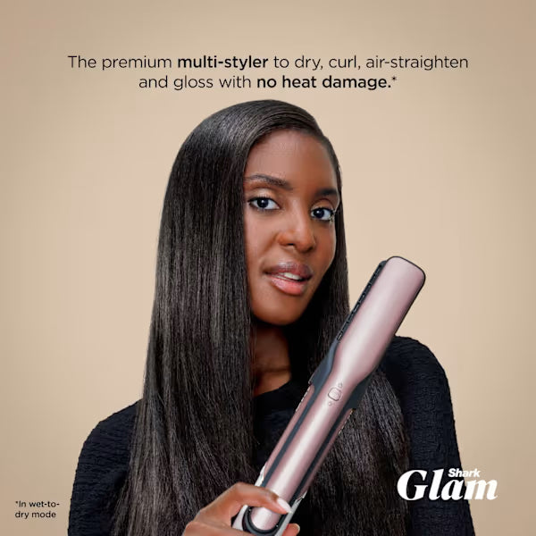 Shark Glam Ceramic & Air Styling and Drying System with FrizzFighter - Pink HD6051SUKPK