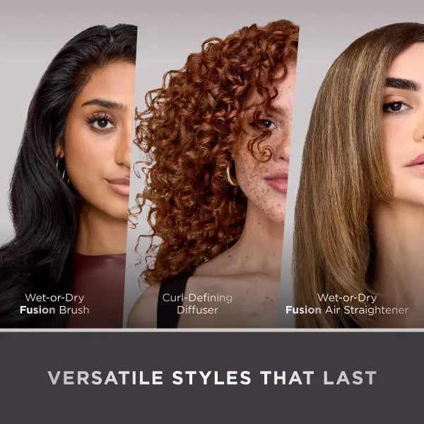 Shark FlexFusion Straight 5-in-1 Air Styler & Dryer & Ceramic Straightener with Case [HD652SUK]