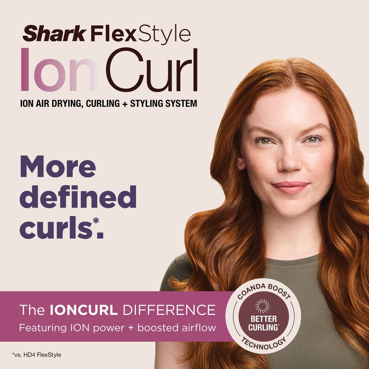 Shark FlexStyle IonCurl Air Styler & Hair Dryer, 4-in-1 - Lilac HD840UKPU