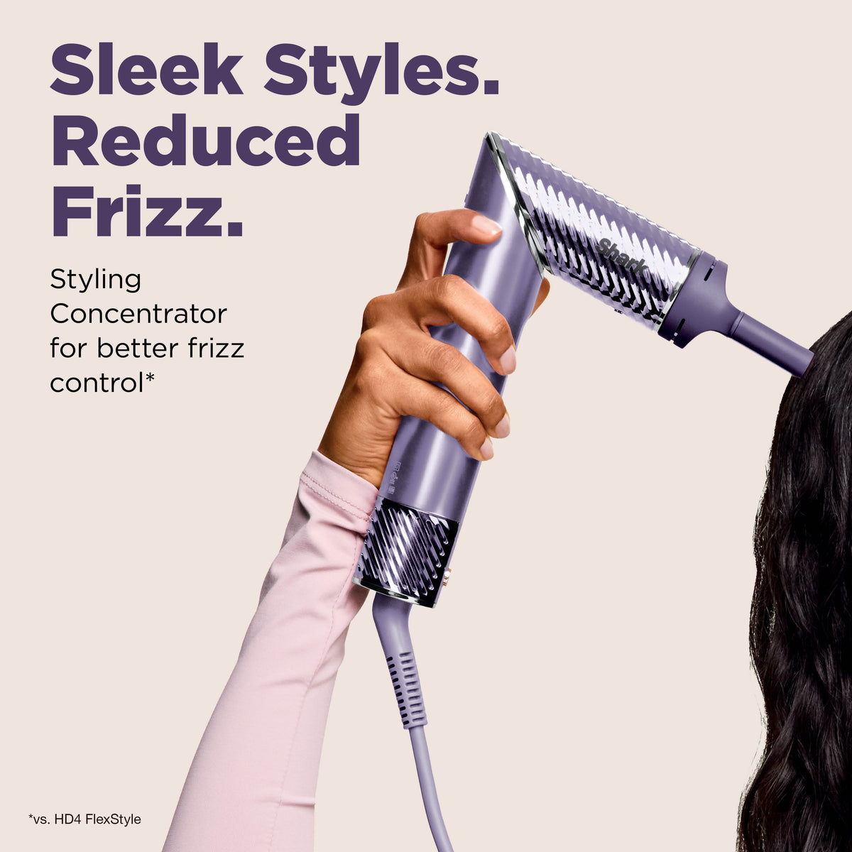 Shark FlexStyle IonCurl Air Styler & Hair Dryer, 4-in-1 - Lilac HD840UKPU