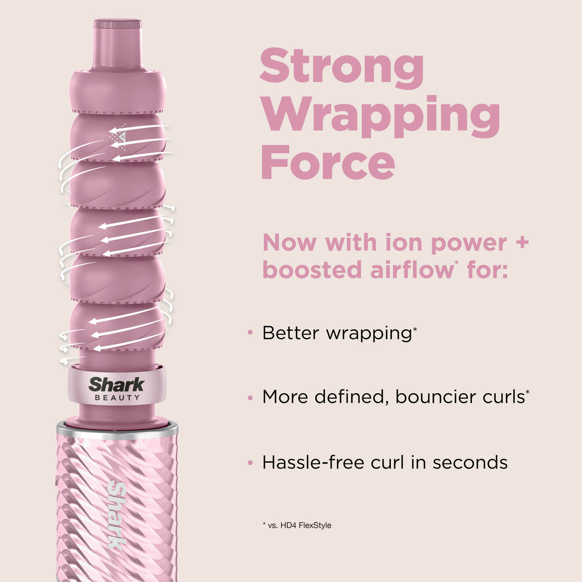 Shark FlexStyle IonCurl Hair Styler and Dryer - Pink HD850UKPK