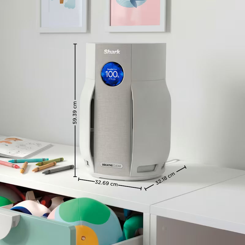 Shark BreatheClear with NeverChange6 Air Purifier - Dove HP162UK