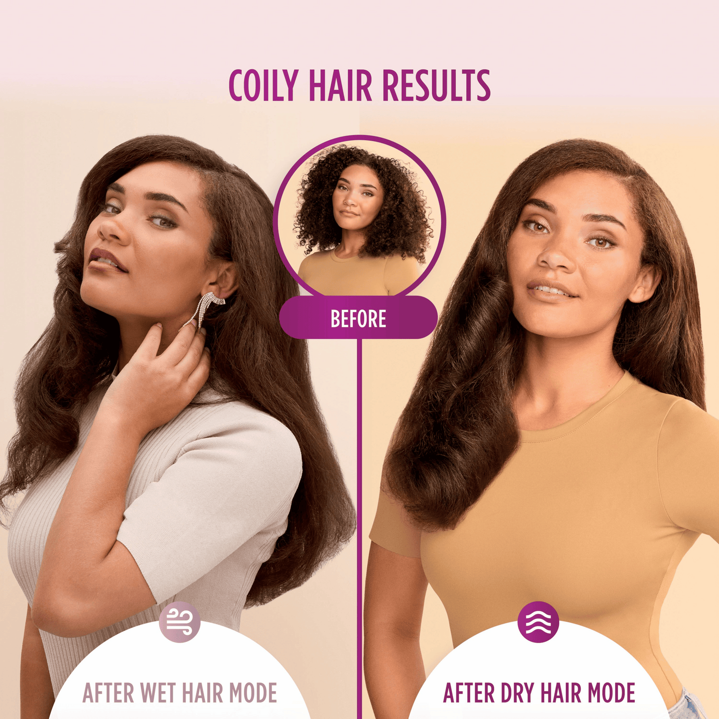 Shark SmoothStyle Hot Brush & Smoothing Comb with Storage Bag HT212UK