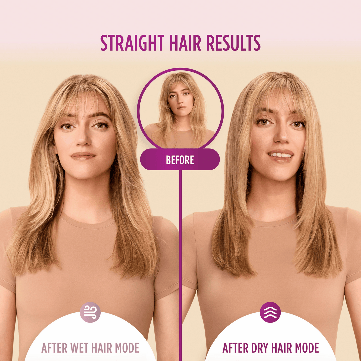 Shark SmoothStyle Hot Brush & Smoothing Comb with Storage Bag HT212UK