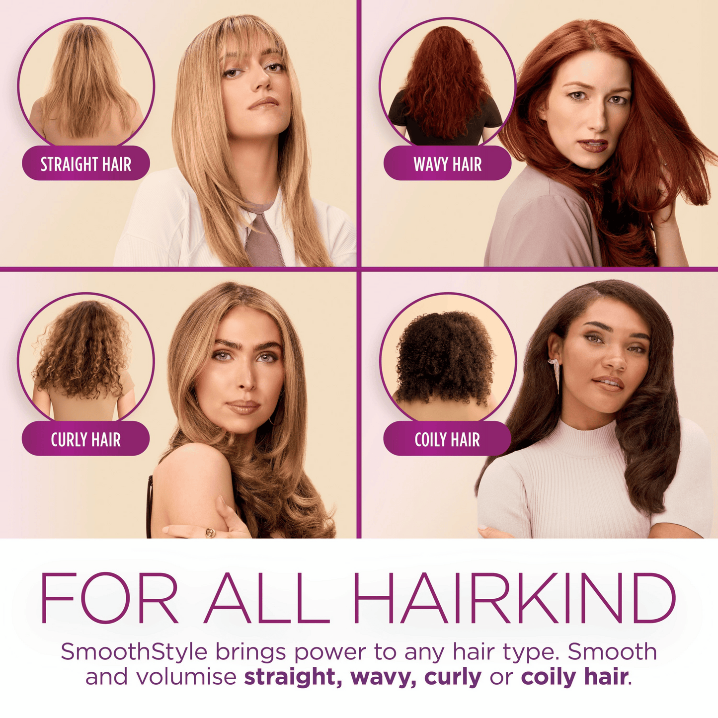 Shark SmoothStyle Hot Brush & Smoothing Comb with Storage Bag HT212UK