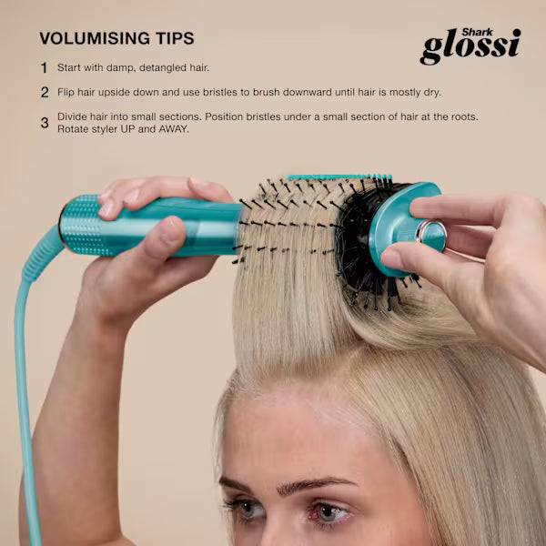 Shark Glossi 2-in-1 Hot Tool and Air Glosser - Juniper - HT302UKTL