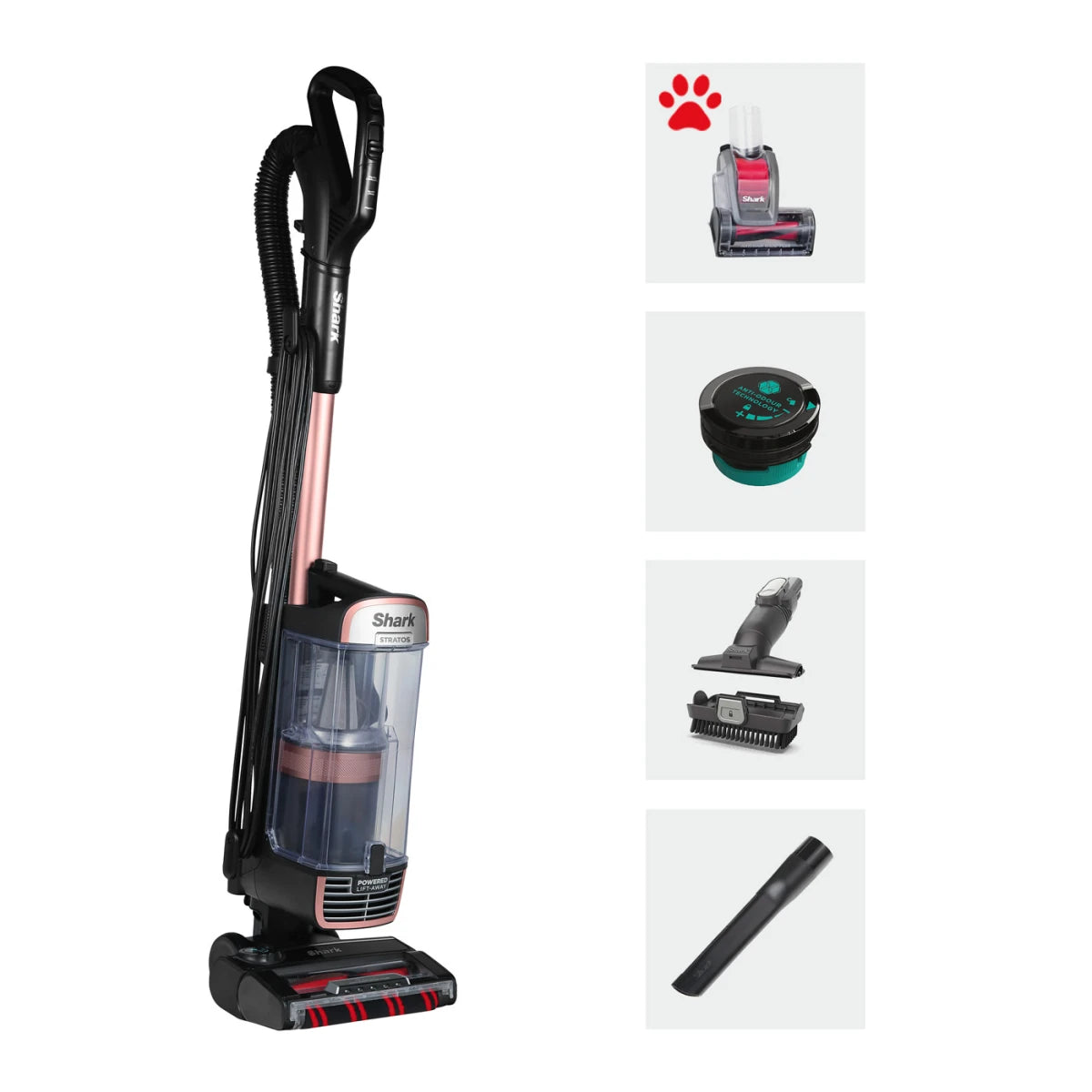 Shark Stratos Pet Pro Anti Hair Wrap Plus Anti-Odour Upright Vacuum [NZ860UKT]