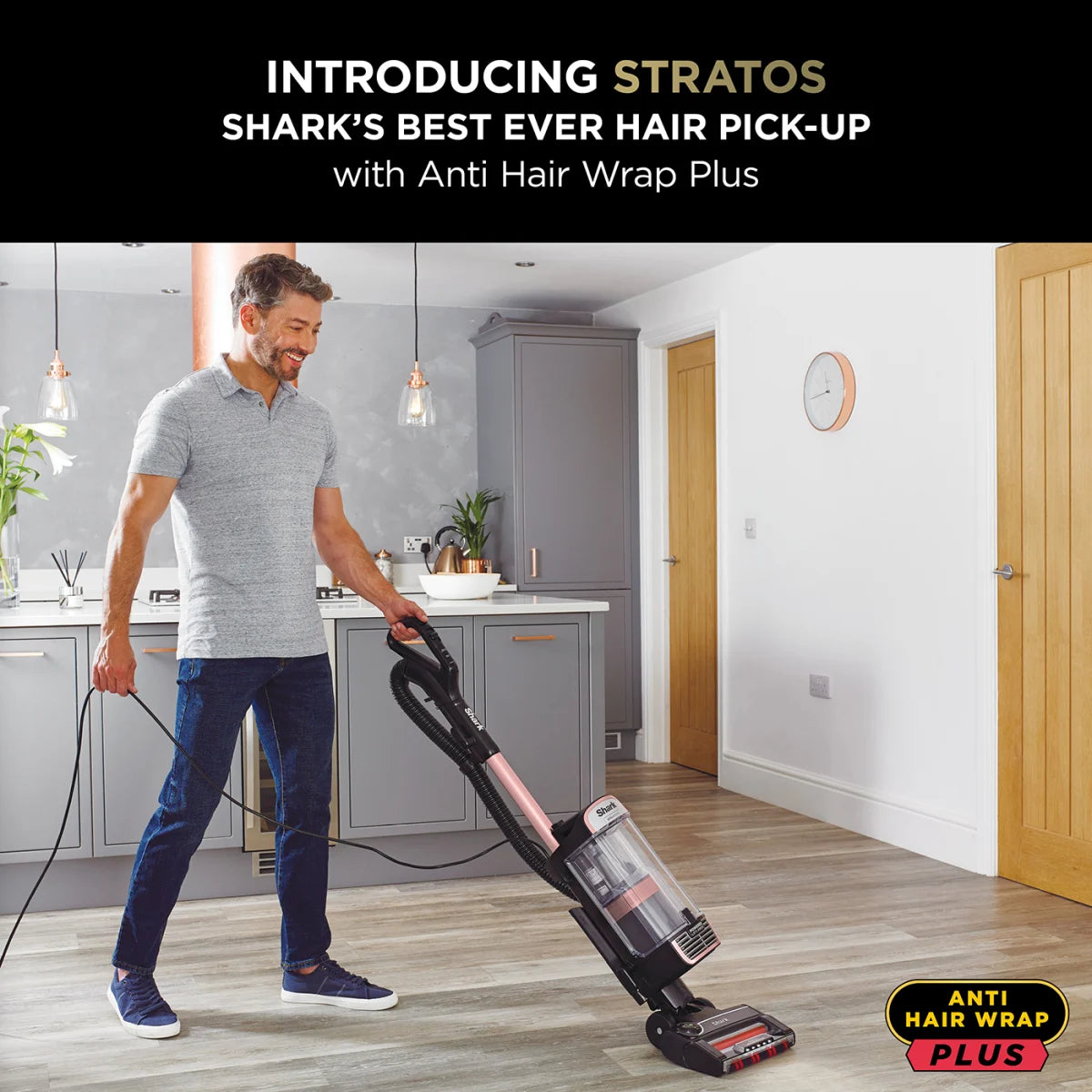 Shark Stratos Pet Pro Anti Hair Wrap Plus Anti-Odour Upright Vacuum [NZ860UKT]