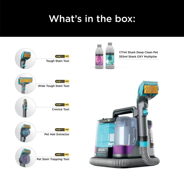 Shark StainStriker HairPro Pet Stain & Spot Cleaner PX250UKT