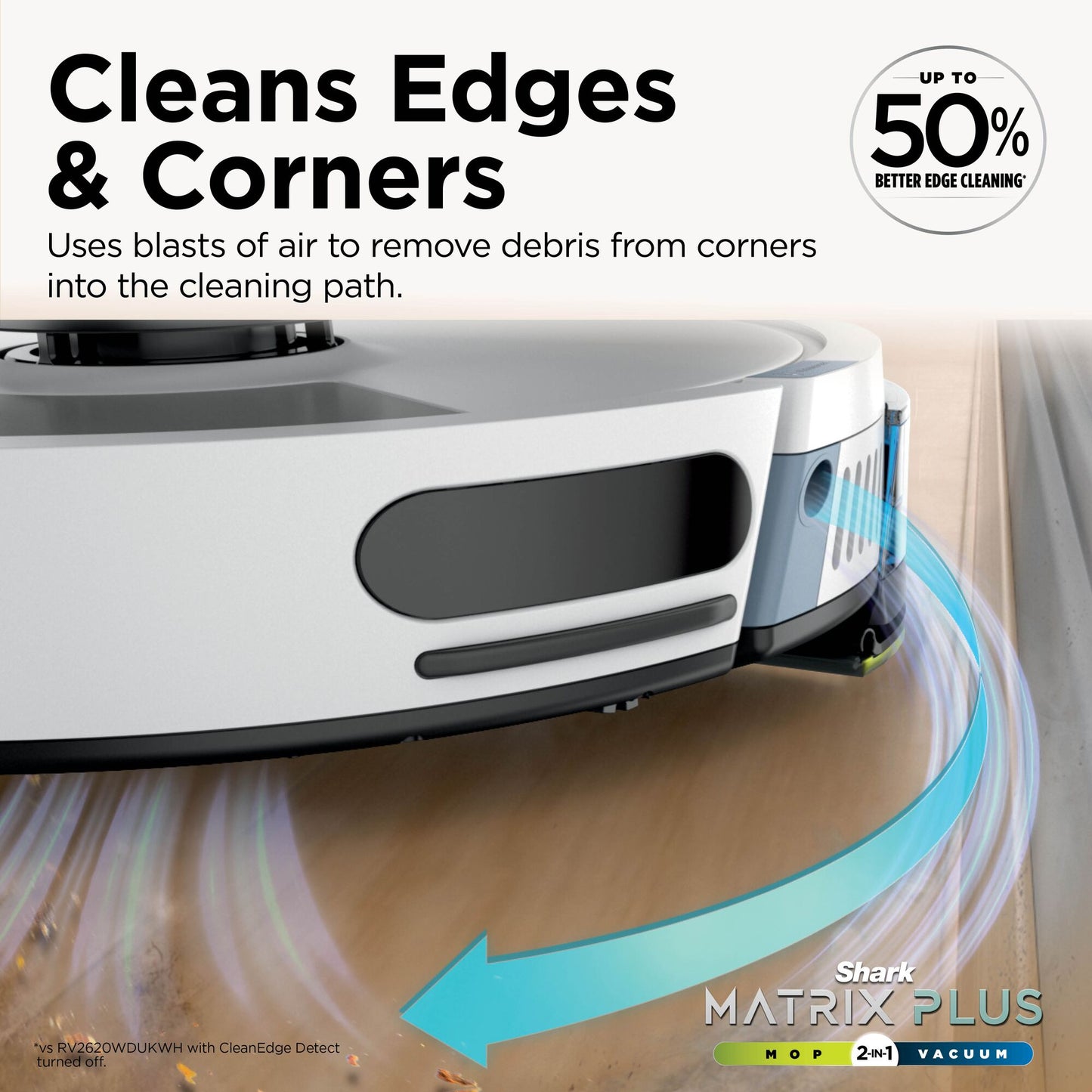 Shark Matrix Plus 2-in-1 Robot Vacuum & Mop White RV2620WDUKWH