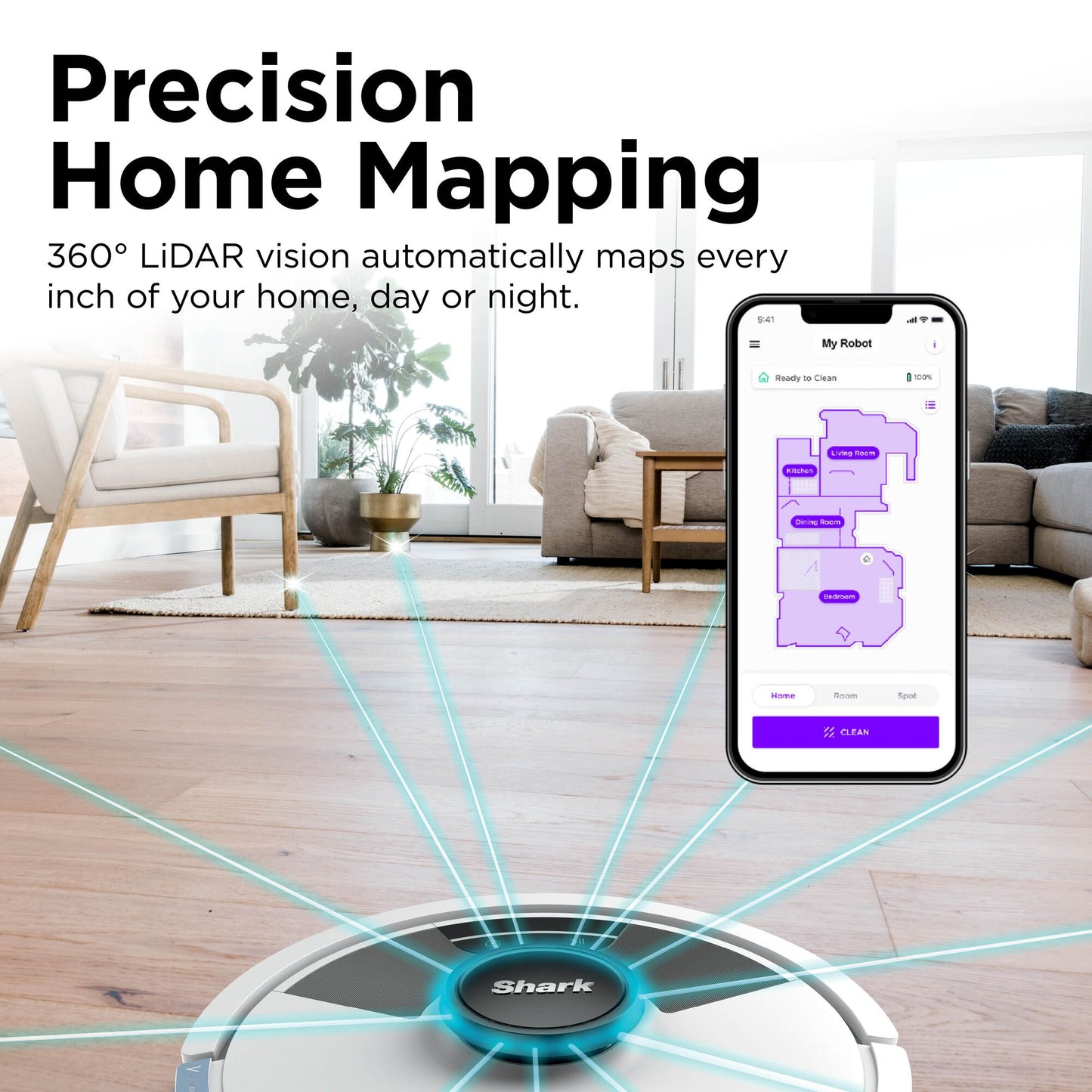 Shark Matrix Plus 2-in-1 Robot Vacuum & Mop White RV2620WDUKWH