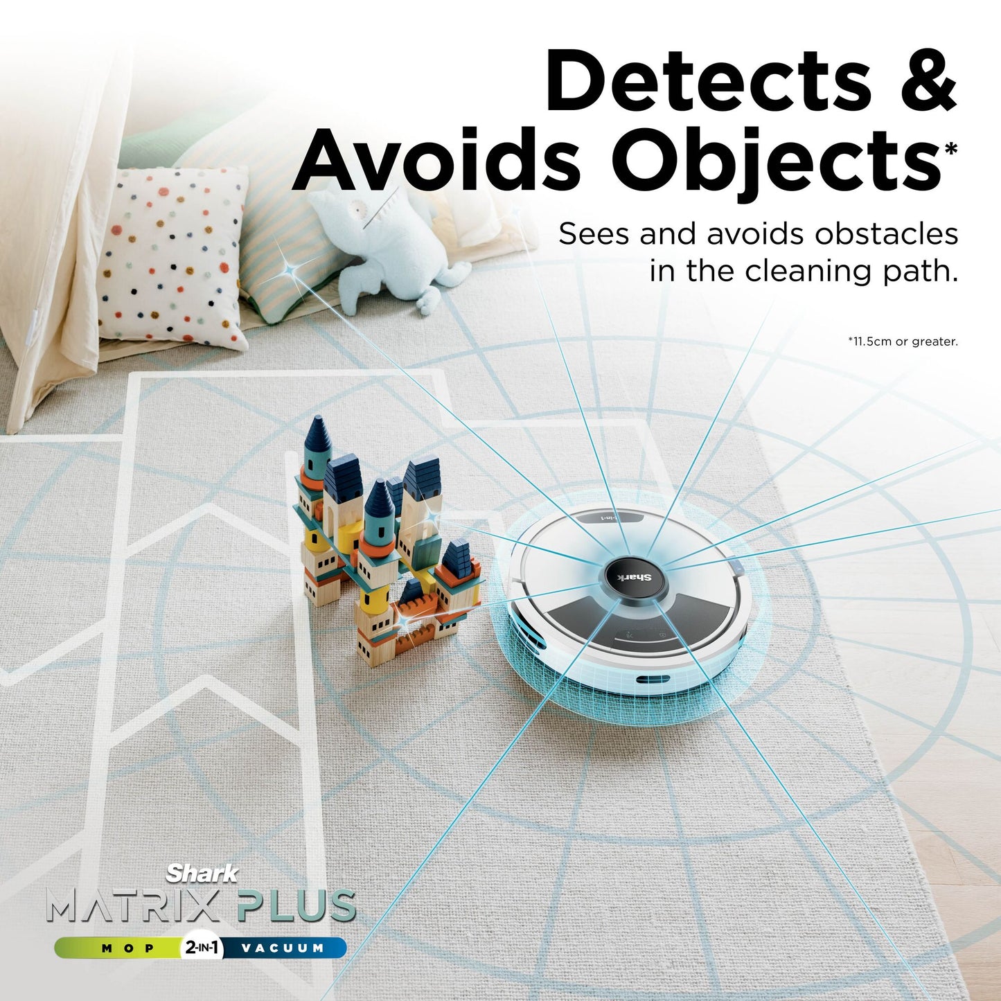 Shark Matrix Plus 2-in-1 Robot Vacuum & Mop White RV2620WDUKWH