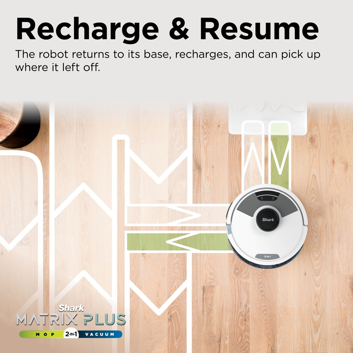 Shark Matrix Plus 2-in-1 Robot Vacuum & Mop White RV2620WDUKWH