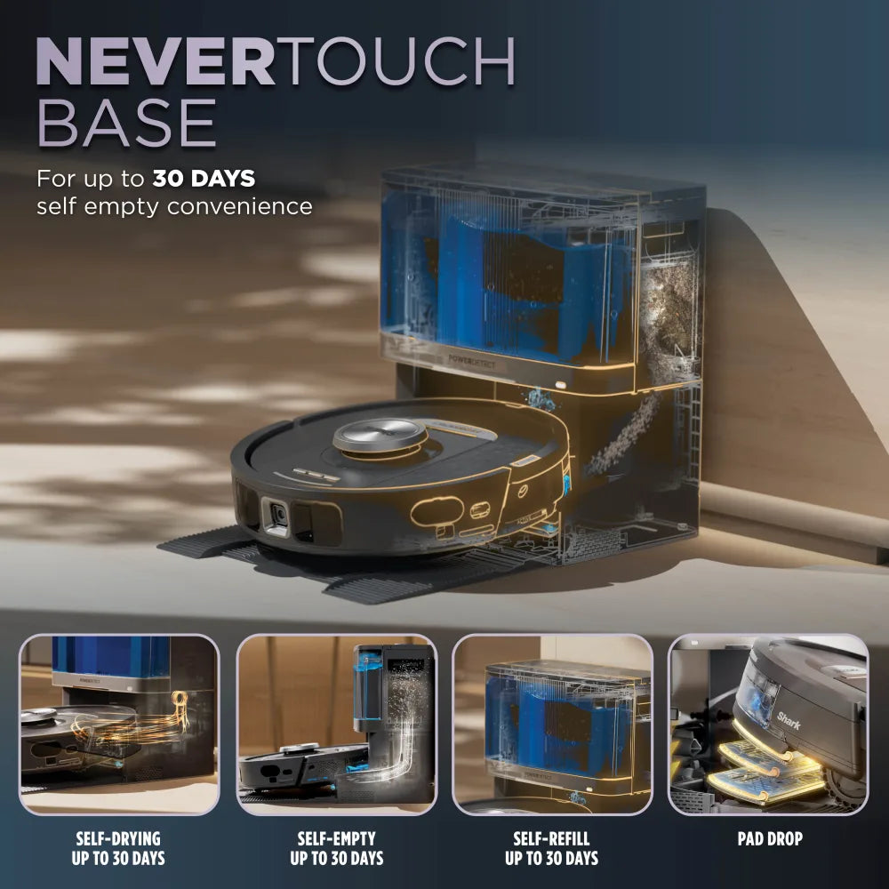 Shark PowerDetect NeverTouch 2-in-1 Self-Empty & Self-Refill Robot Vacuum & Mop RV2800YEUK