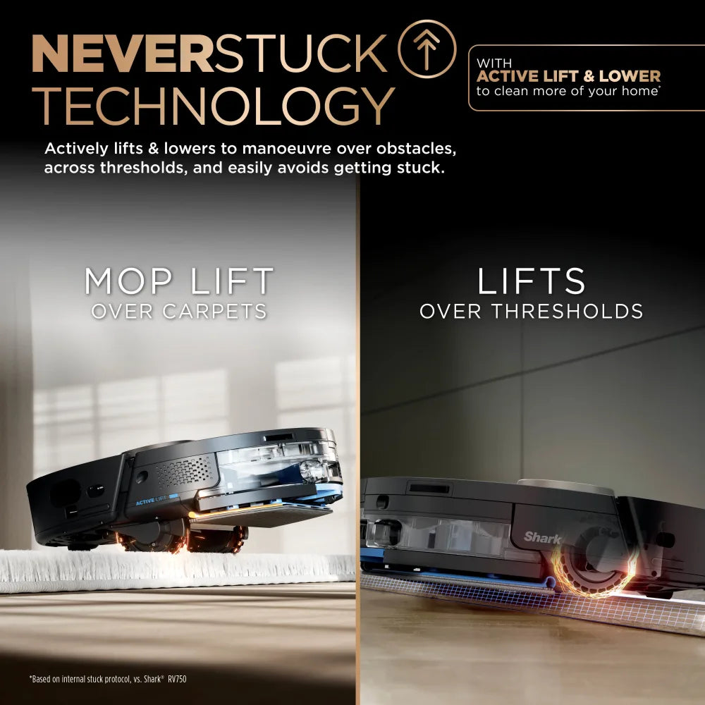 Shark PowerDetect NeverTouch Pro 2-in-1 Self-Empty, Self-Refill & Self-Clean Robot Vacuum & Mop RV2800ZEUK