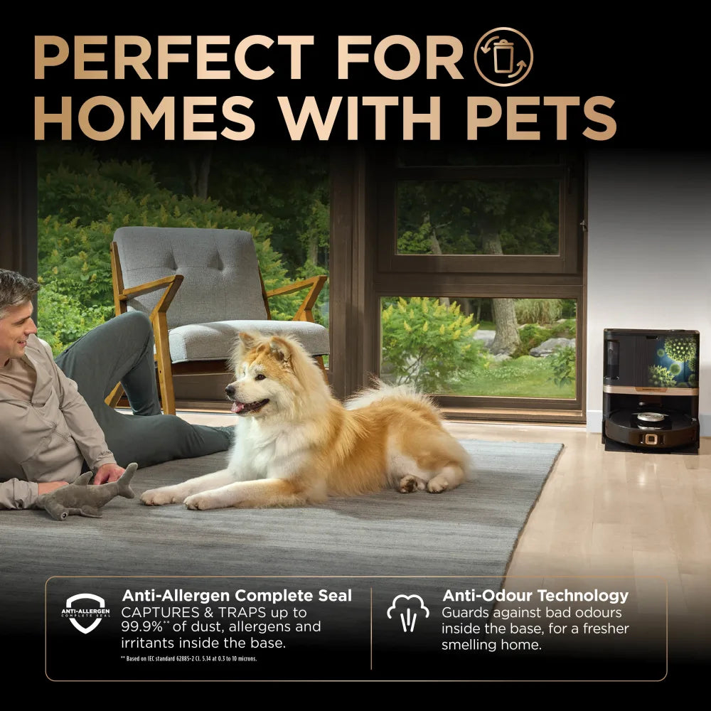 Shark PowerDetect NeverTouch Pro 2-in-1 Self-Empty, Self-Refill & Self-Clean Robot Vacuum & Mop RV2800ZEUK