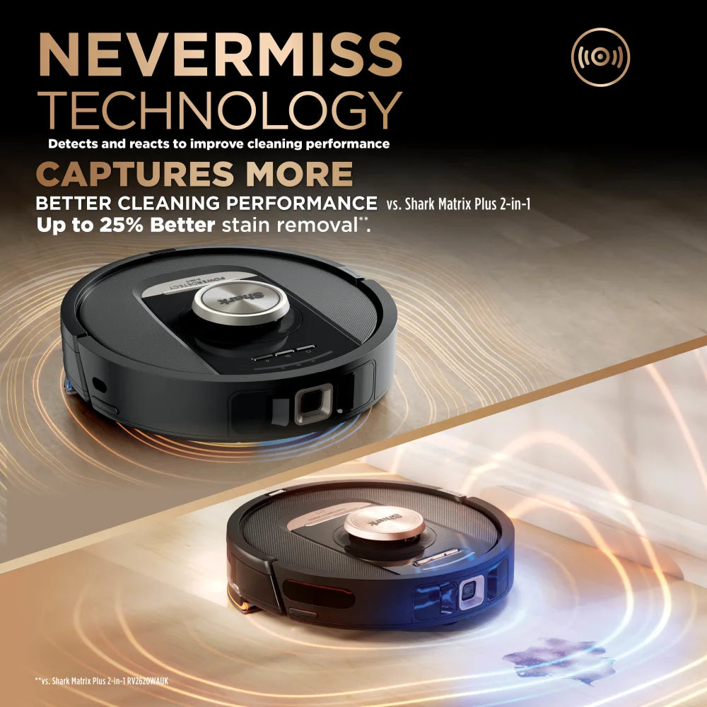 Shark PowerDetect NeverTouch Pro 2-in-1 Self-Empty, Self-Refill & Self-Clean Robot Vacuum & Mop RV2800ZEUK