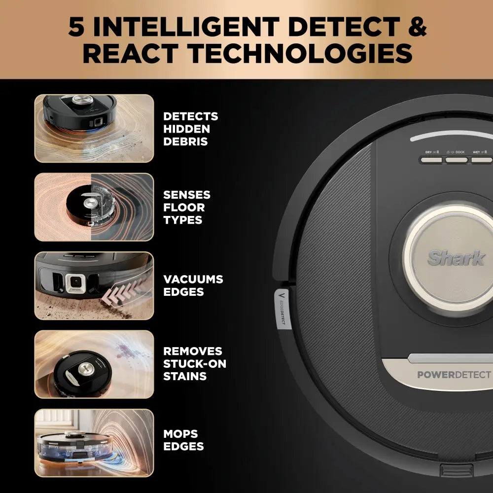 Shark PowerDetect NeverTouch Pro 2-in-1 Self-Empty, Self-Refill & Self-Clean Robot Vacuum & Mop RV2800ZEUK
