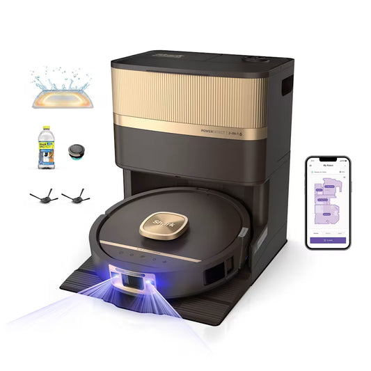 Shark PowerDetect Luxe UV Reveal 2-in-1 Vac & Mop Robot Vacuum – Espresso RV3024XEUKPU