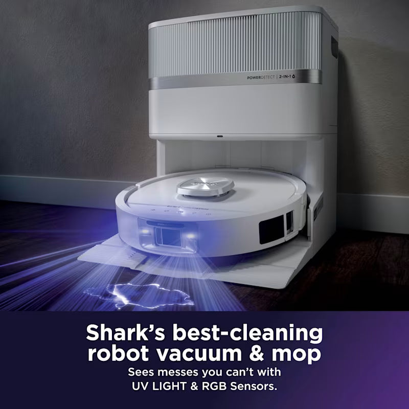 Shark PowerDetect UV Reveal 2-in-1 Vac & Mop Robot Vacuum RV3000XEUKWH