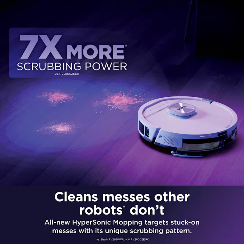 Shark PowerDetect UV Reveal 2-in-1 Vac & Mop Robot Vacuum RV3000XEUKWH