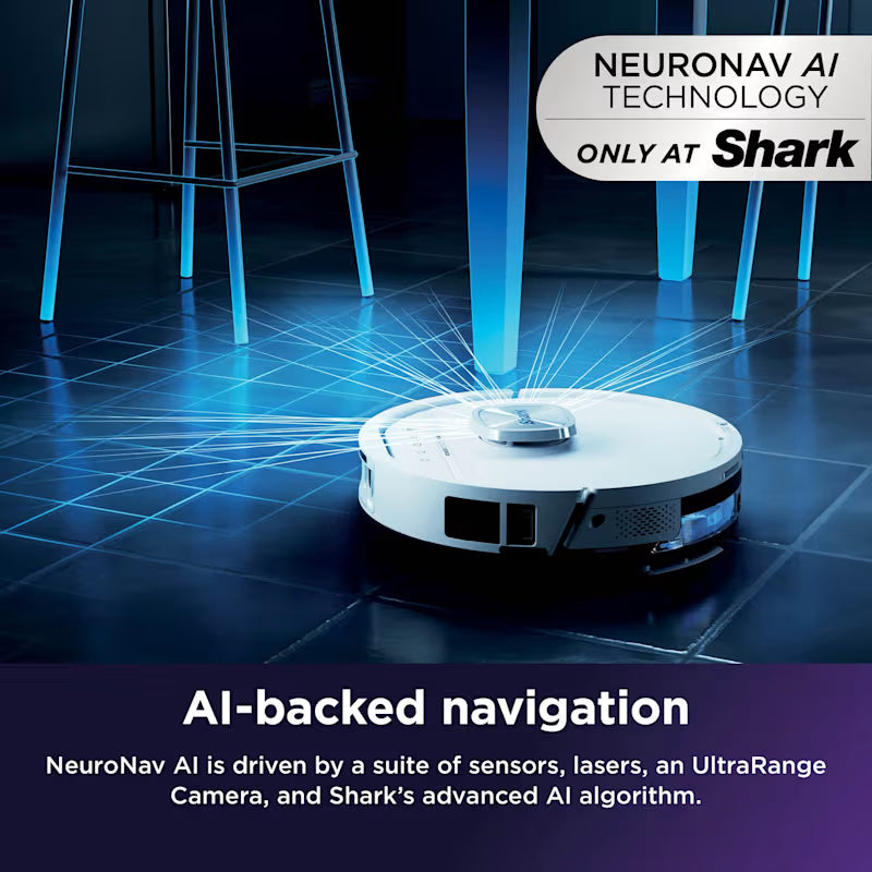 Shark PowerDetect UV Reveal 2-in-1 Vac & Mop Robot Vacuum RV3000XEUKWH