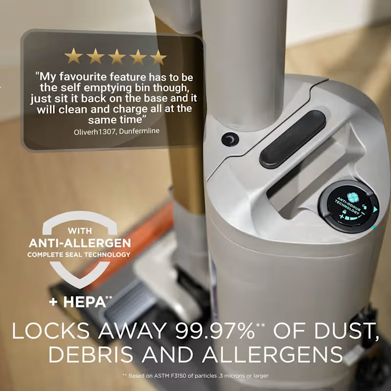 Shark PowerDetect Speed Luxe Collection Clean & Empty Cordless Vacuum IA3246UKTIV